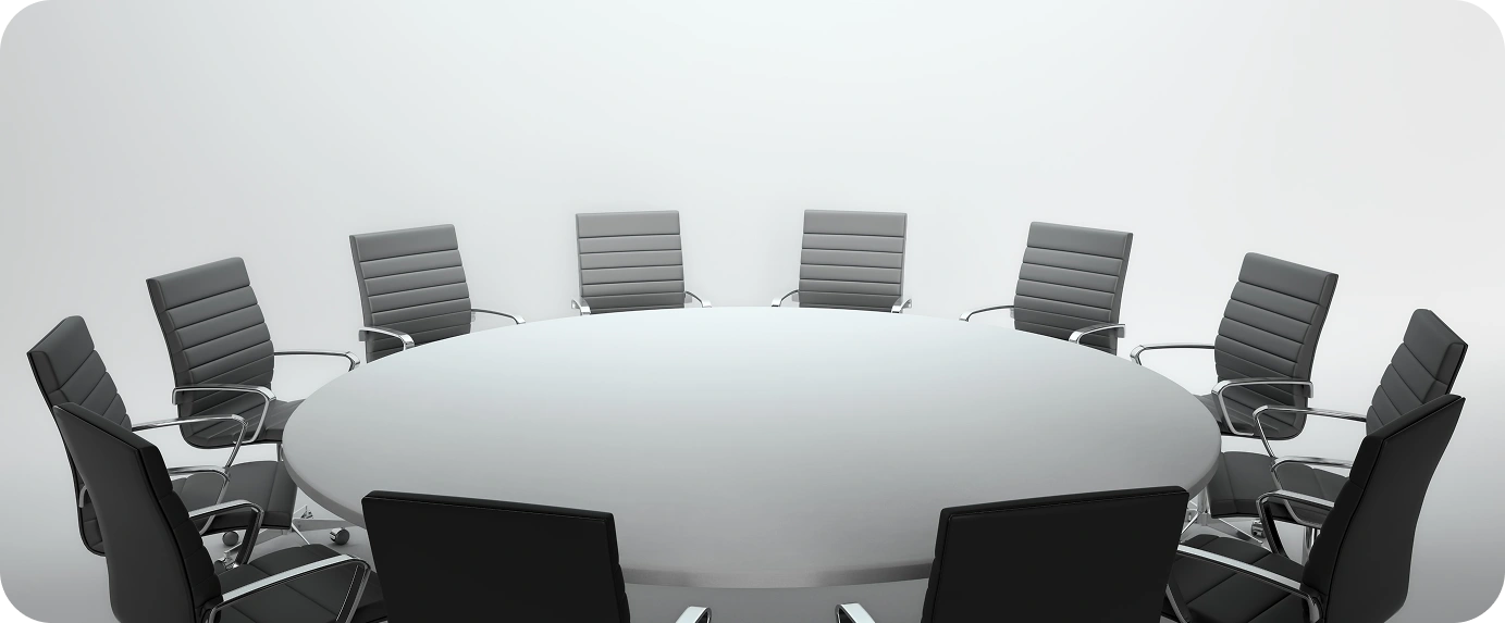 chairs around a table